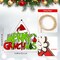 Merry Christmas Wooden Hanging Sign Decoration - Christmas Sign Style 2